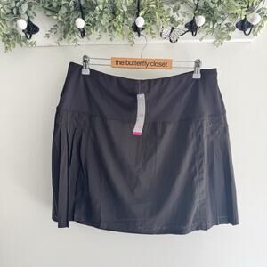 New Lucky In Love Black Performance Athletic Skort XL Quick Dry SH